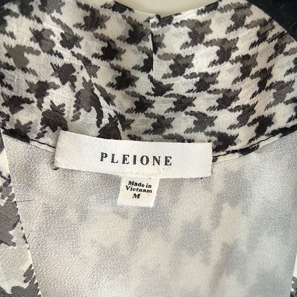 Pleione houndstooth print blouse - Picture 3 of 9